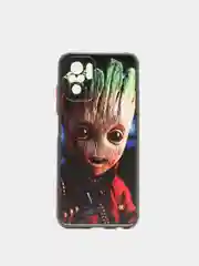 Терракотовый чехол с рисунком на Poco M5s, Xiaomi Redmi Note 10 и Note 10S (Поко М5с и Редми Нот 10)