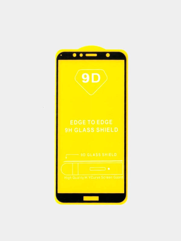 Защитное 9D стекло Huawei Honor 7A Pro / 7C / Y6 2018 / Y6 Prime 2018, полная проклейка