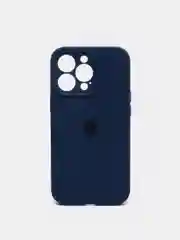 Лазурный чехол Silicone Case для Apple iPhone 12 с защитой камеры (закрытый низ)