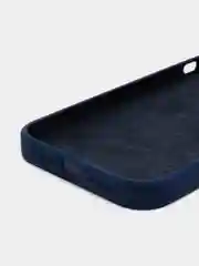 Лазурный чехол Silicone Case для Apple iPhone 12 с защитой камеры (закрытый низ)