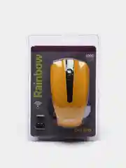 Желтый мышь беспроводная оптическая Perfeo "Rainbow",  USB