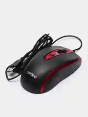 Красный мышь оптическая Perfeo "PROFIL", 4 кнопки, USB