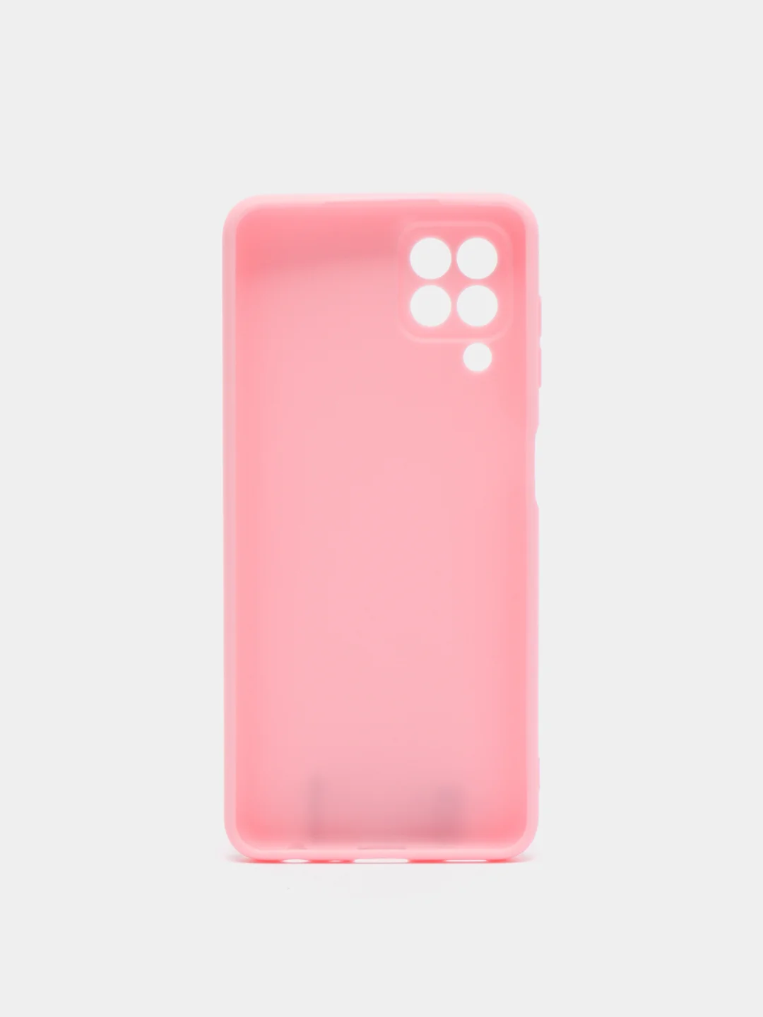 Розовый силиконовый чехол Samsung Galaxy A22 4G, M32, M22 (Самсунг Галакси А22, М32, М22) прозрачный