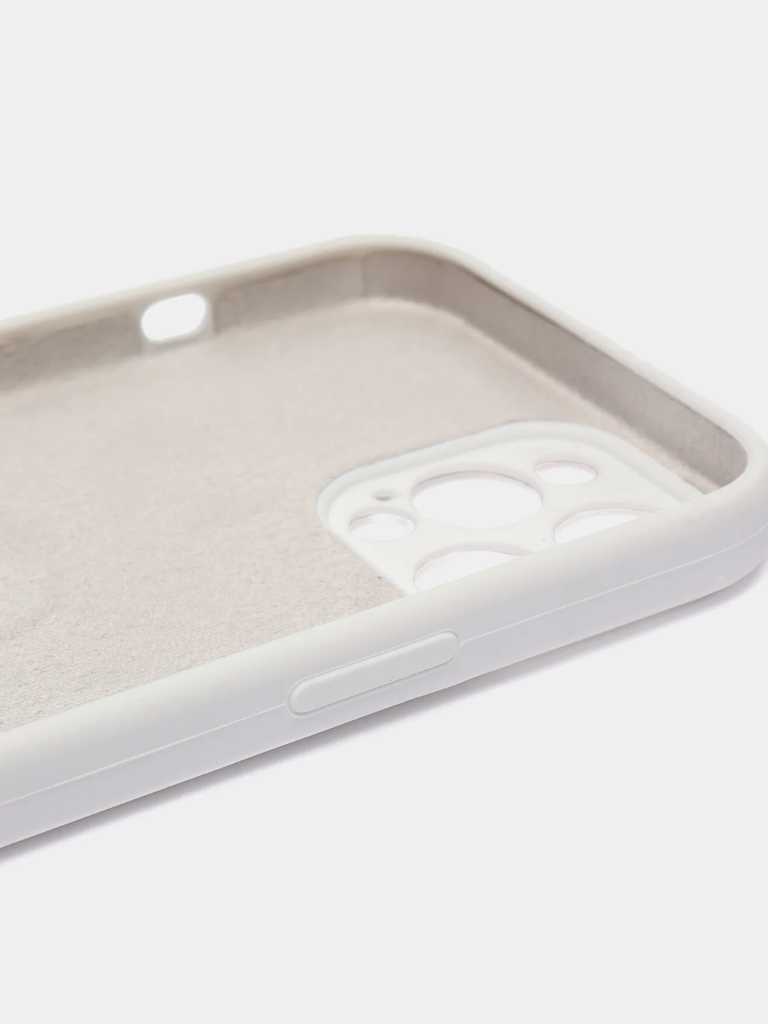 Слоновая кость чехол Silicone Case для Apple iPhone 12 с защитой камеры (закрытый низ)