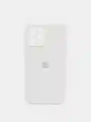 Слоновая кость чехол Silicone Case для Apple iPhone 12 с защитой камеры (закрытый низ)