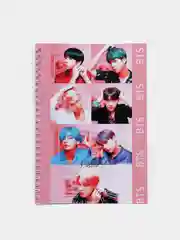 Хром скетчбук BTS (БТС), размер А5, 50 листов