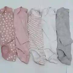 Коралловый боди с длинным рукавом для новорожденных