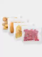 Силиконовый пакет для хранения продуктов, пищевой, с zip-lock