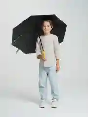 Зеленый детский зонт со свистком с чехлом