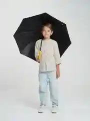 Желтый детский зонт со свистком с чехлом