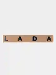 Черный орнамент-шильдик на багажник Lada Granta PRIORA