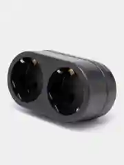 Сетевой разветвитель Perfeo "RU POWER 2 гнезда, 16А, с заземлением, черный