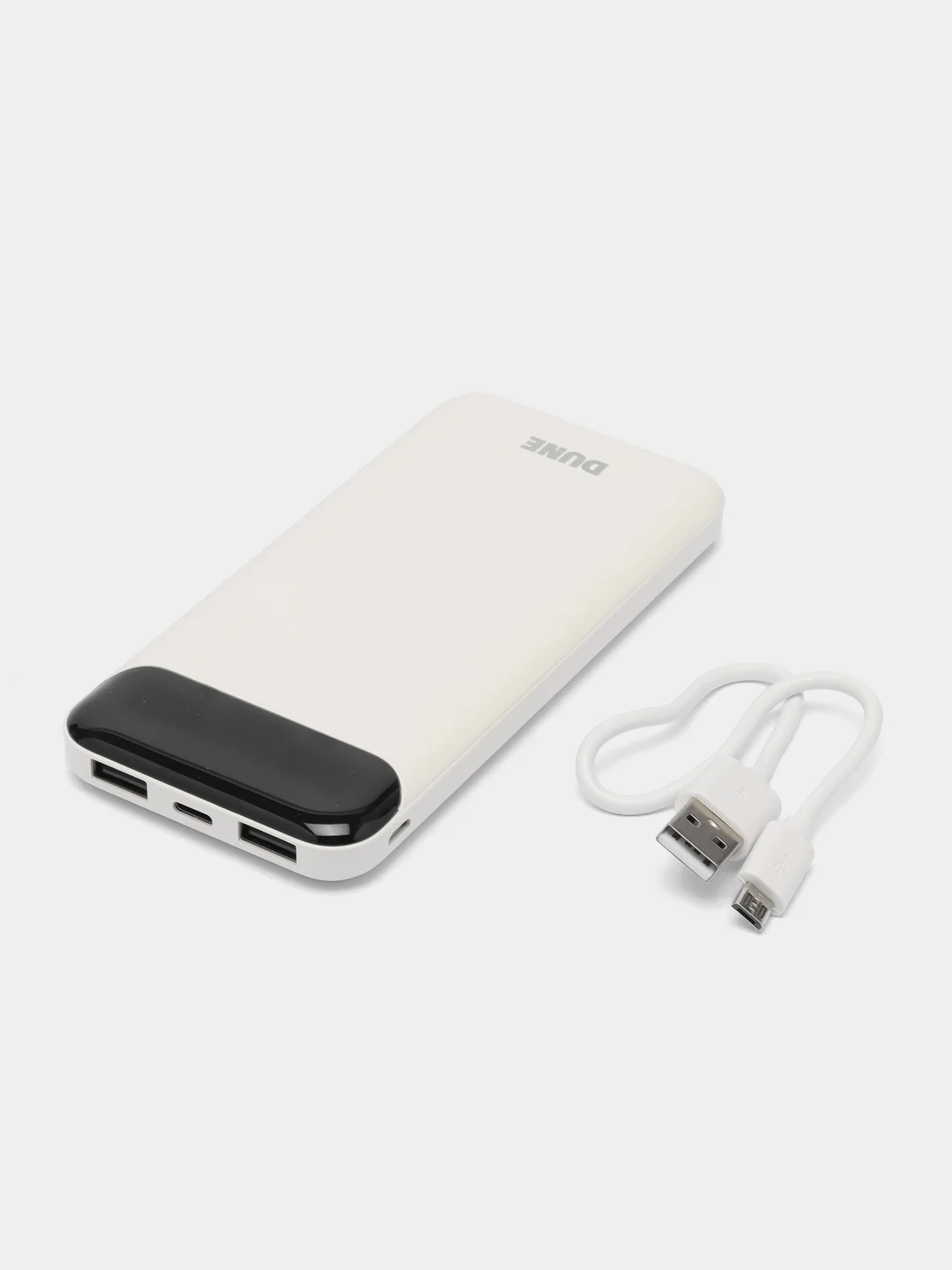 Белый внешний аккумулятор Perfeo Power Bank Dune, 10000mah