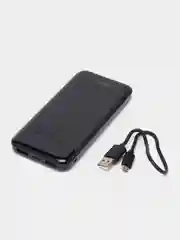 Черный внешний аккумулятор Perfeo Power Bank Dune, 10000mah