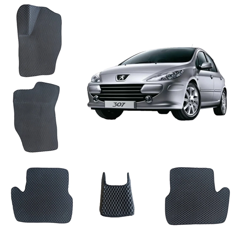 Автомобильные 3D-коврики для Peugeot 307 / Пежо 307