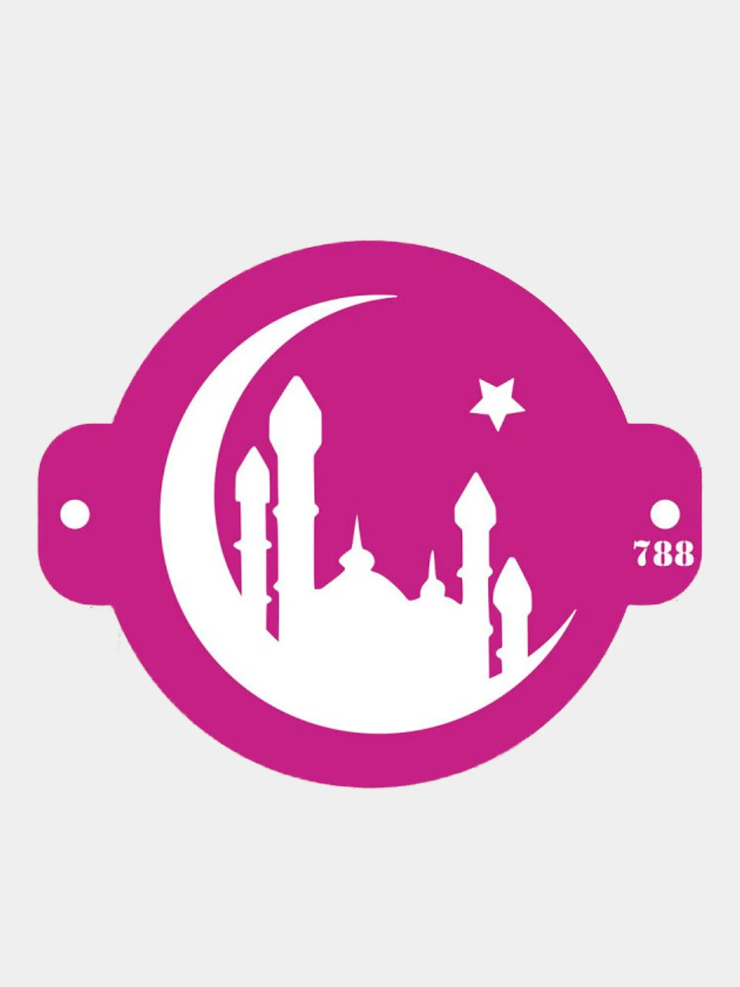 Трафарет мусульманский для декора торта Мечеть №788
