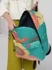 Салатовый рюкзак школьный