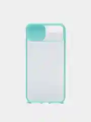 Голубой чехол с защитой шторкой для камеры на iPhone 6s/7/8/Plus/SE/20/X/XS/XR/11/Pro/Max/12/13/айфон