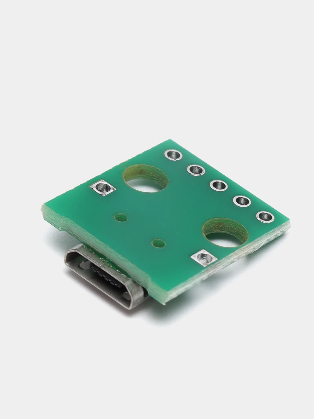 Плата печатная с разъемом microUSB 5 Pin, разведённым на DIP 2.54