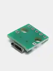 Плата печатная с разъемом microUSB 5 Pin, разведённым на DIP 2.54