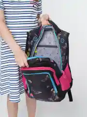 Бирюзовый школьный рюкзак для девочки