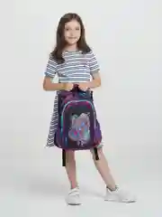 Голубой школьный рюкзак для девочки
