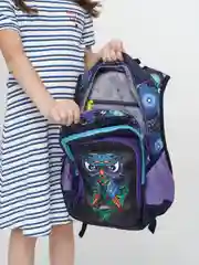 Лазурный школьный рюкзак для девочки