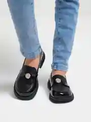 Черный туфли школьные для девочек