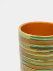 Зеленый ваза, стакан керамический