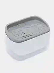 Белый органайзер кухонный для моющих средств, с губкой