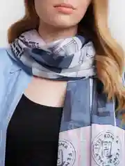 Ледяной палантин кашемировый
