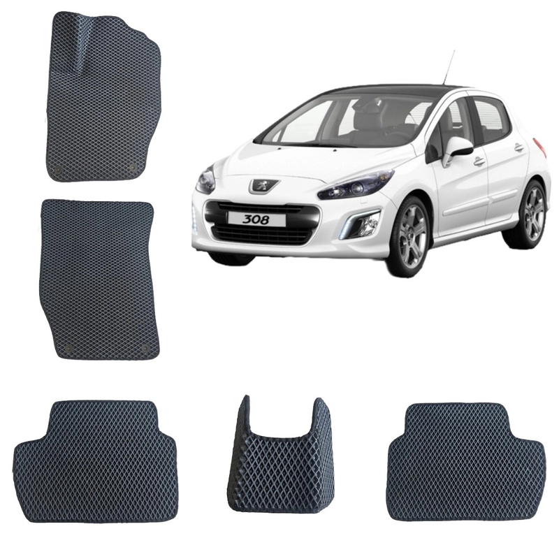 Автомобильные 3-D коврики EVA коврики для Peugeot 308 / Пежо 308