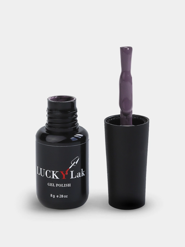 Гель лак для ногтей LuckyLak FL №106 8g темно фиолетовый для маникюра и педикюра