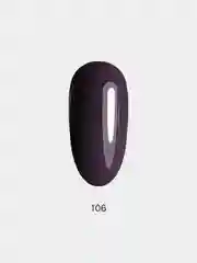 Гель лак для ногтей LuckyLak FL №106 8g темно фиолетовый для маникюра и педикюра
