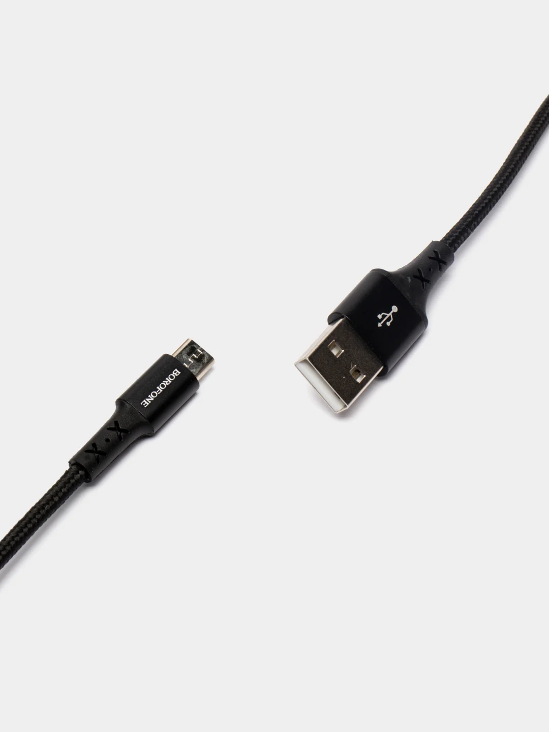 Черный кабель зарядный BOROFONE BX20, Micro-USB/Type-C/Lightning, 1 м