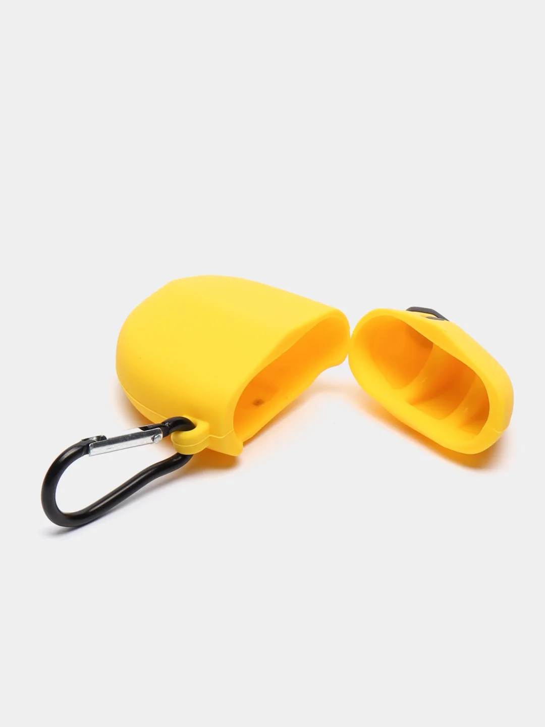 Салатовый чехол для беспроводных наушников AirPods 1/2, с карабином, силиконовый