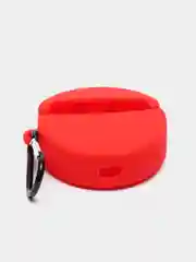 Алый чехол для беспроводных наушников AirPods Pro, с карабином, силиконовый