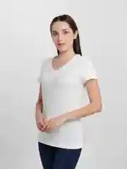Молочный футболка женская, классическая