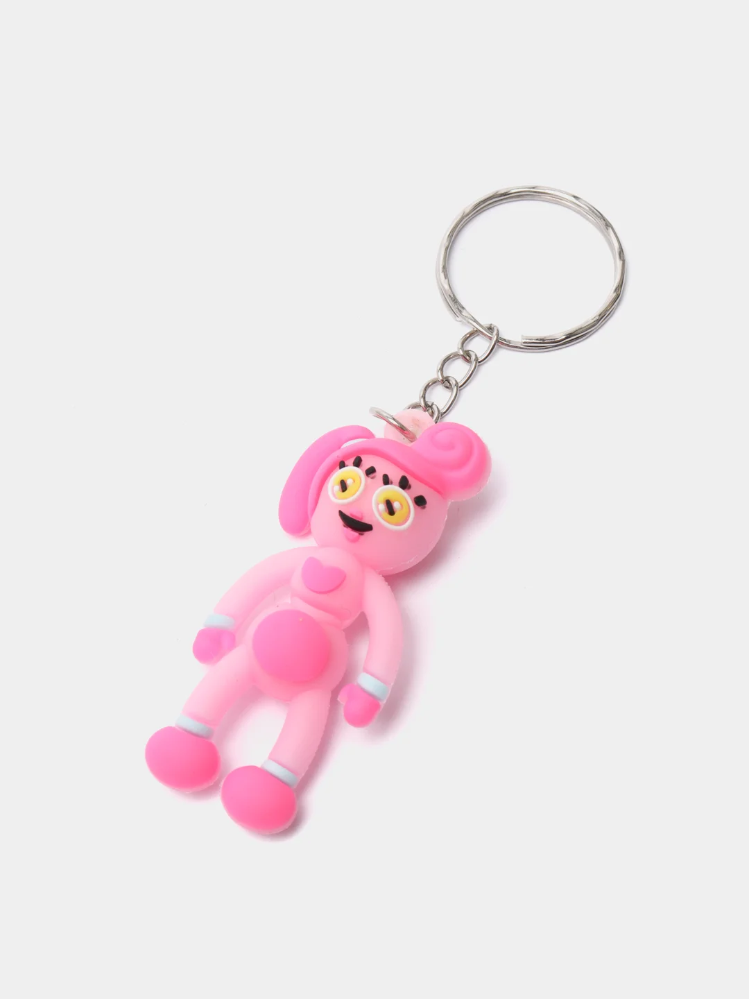 Тёмно-розовый брелок мама и папа Хаги Ваги из Poppy Playtime