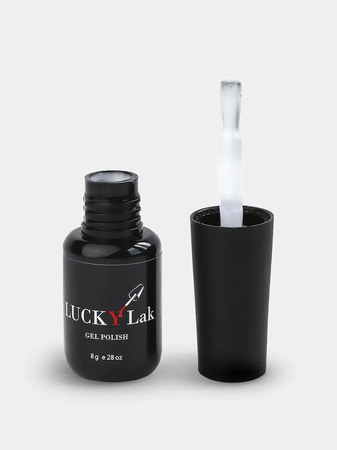 Гель для ногтей, гель-лак LuckyLak FL 8g №021 белый для маникюра и педикюра
