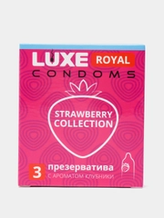 Презервативы LUXE ROYAL Strawberry Collection, 3 штуки