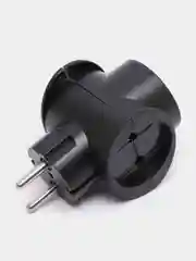 Черный сетевой разветвитель "RU POWER Perfeo 3 гнезда, 16А,