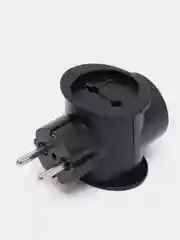 Черный сетевой разветвитель "RU POWER Perfeo 3 гнезда, 16А,
