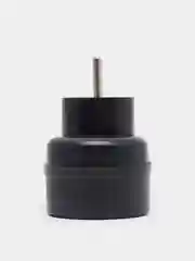 Черный сетевой разветвитель Perfeo "Ru power", 2 гнезда, 6А, без заземления, 2Т