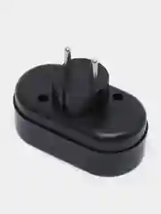 Черный сетевой разветвитель Perfeo "Ru power", 2 гнезда, 6А, без заземления, 2Т