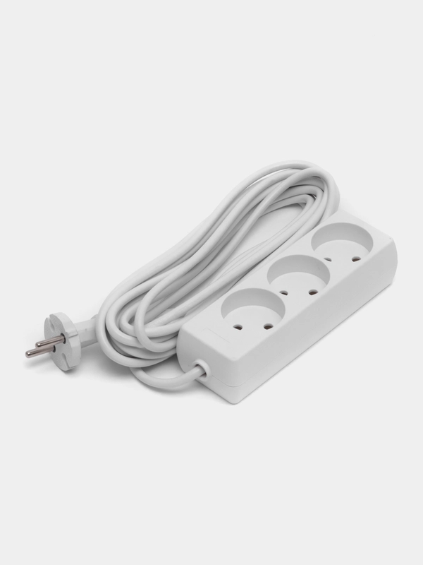 Сетевой удлинитель Perfeo  "POWERLIGHT", 1,5, 3, 5, 7 м, 3 гнезда, белый