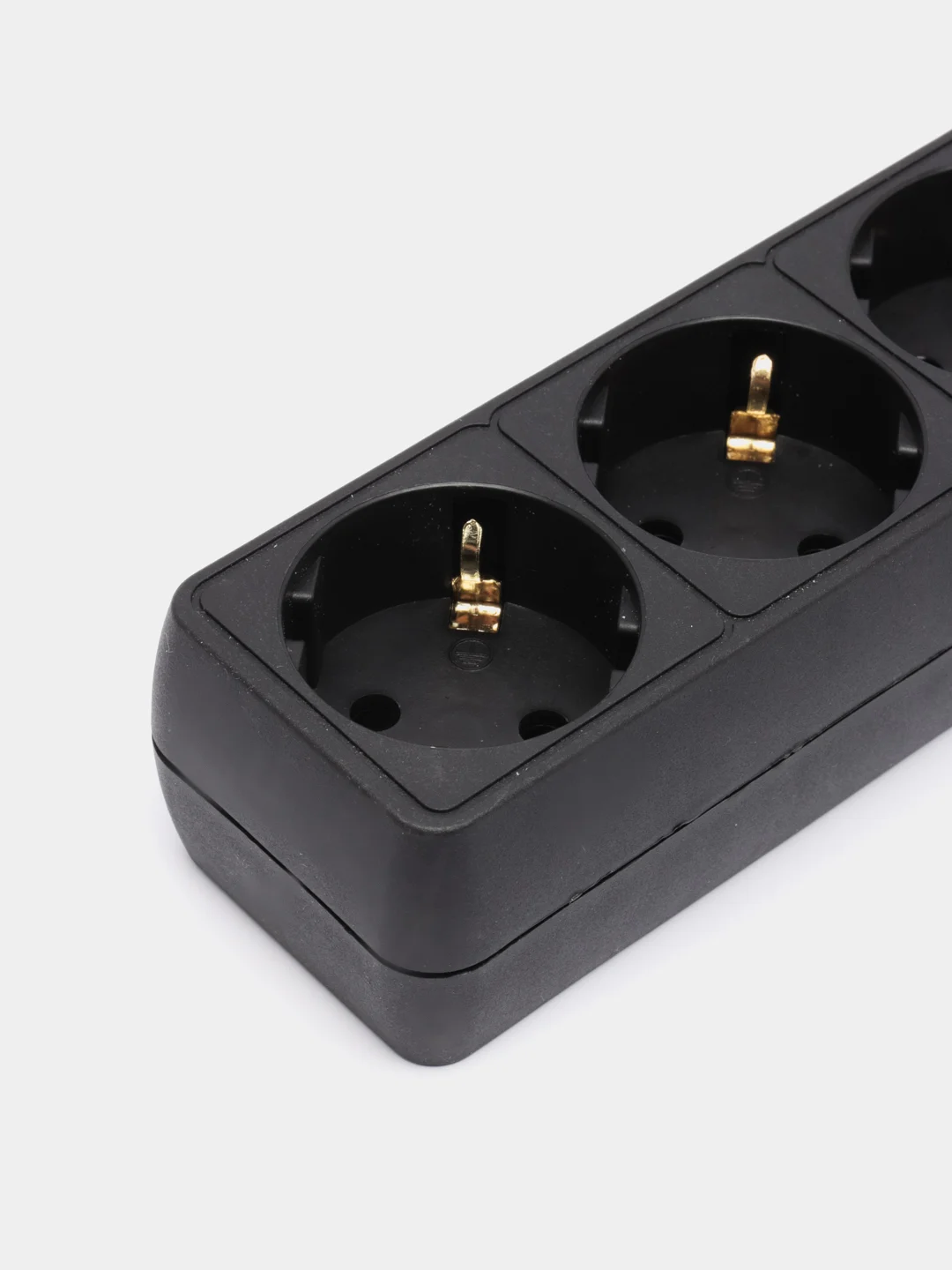 Черный сетевой удлинитель с кнопкой Perfeo "Powermate", 1,8 м