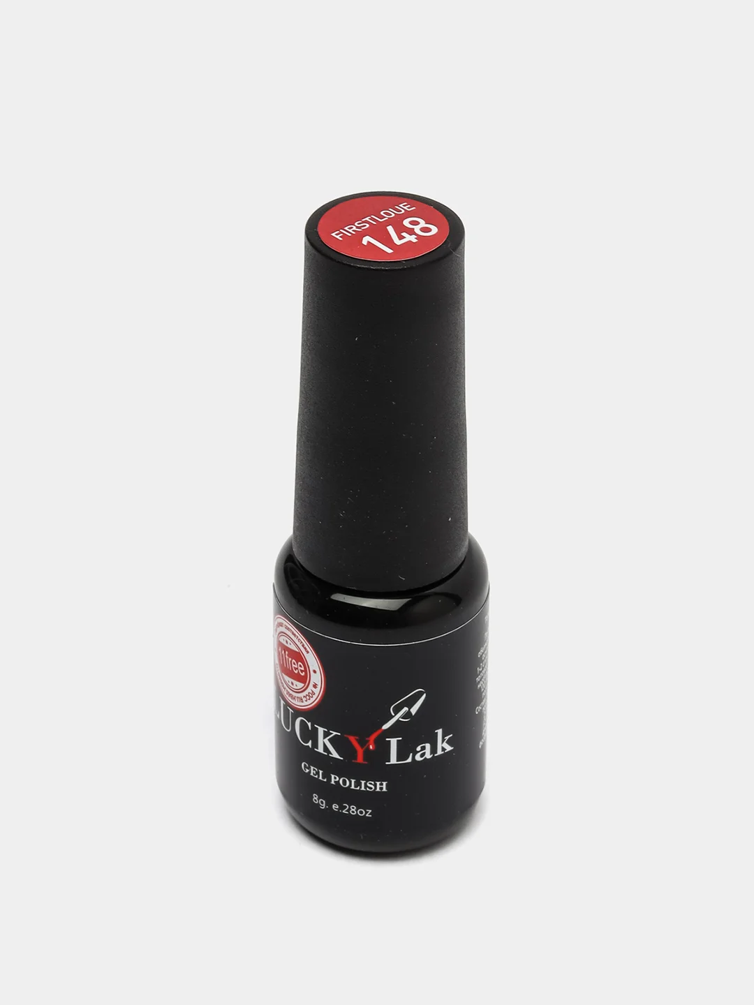 Гель лак для ногтей, гель-лак LuckyLak FL 8g №148 бордовый красный винный для маникюра