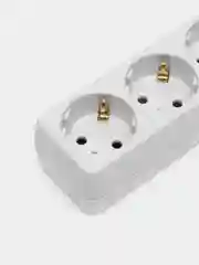 Сетевой удлинитель с кнопкой "Powermate", 5,0 м, 3 розетки, белый
