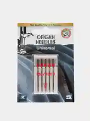 Приглушённый хаки иглы ORGAN универсальные 5 шт, в блистере для бытовых швейных машин